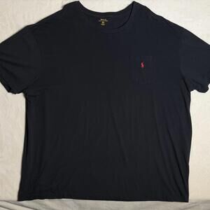 POLO RALPH LAUREN  Classic Fit Pocket Tee - Black - Size 4XL
